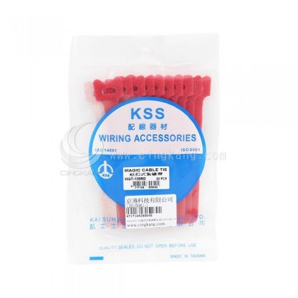 KSS MGT-135RD 黏扣式紮線帶(紅色) 12*135mm (20pcs/包)