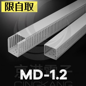 【不可超取】絕緣配線槽 MD-1.2 (灰色) 33*33mm 1.7M (出線孔8MM)