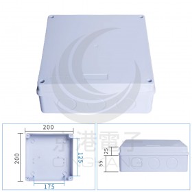 防水接線盒 ABS 200*200*80 12孔 36mm KR09