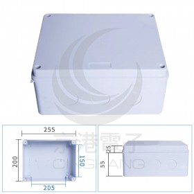 防水接線盒 ABS 255*200*80 12孔 36mm KR10