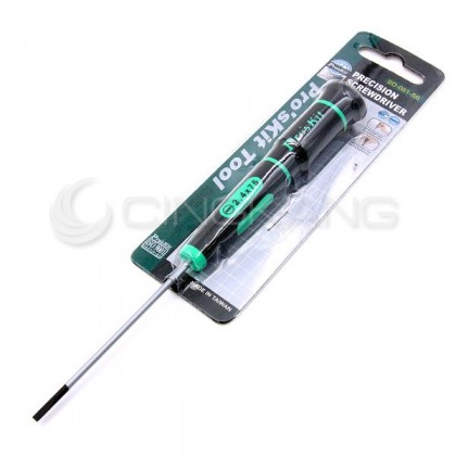 prosKit 寶工 SD-081-S6 (-)2.4*75mm綠黑花豹一字精密起子