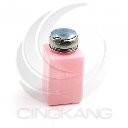 防靜電溶劑瓶 YI-60B 粉紅色 180ml