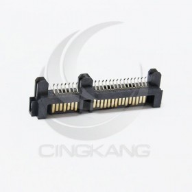 SATA接口/硬盤插座 7+15(22P)貼片公座夾板