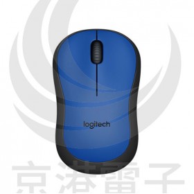 Logitech 羅技 M221 無線靜音滑鼠-藍色