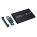 USB3.0 2.5吋外接式硬碟盒 (黑色鋁合金) PC-154