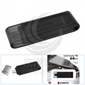 金士頓 USB-C 隨身碟 64GB DataTraveler 70 USB3.2 Type-C DT70 64G