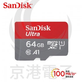 SanDisk 記憶卡 MicroSD 64GB 100MB/s 記憶卡 SDSQUAR-064G-BN6MN