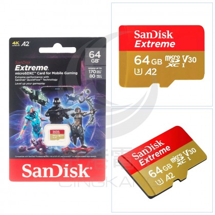 SanDisk 記憶卡 MicroSD 64GB SDSQXAH-064G-GN6GN