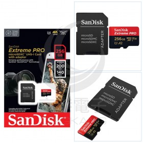 anDisk Extreme Pro microSDXC 256GB200MB/s R 140MB/s