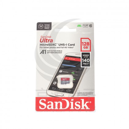 SanDisk Ultra microSDXC 128GB A1 C10 U1 UHS-I 140MB/s R 記憶卡