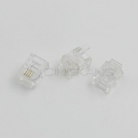 台製 電話接頭 MOD-641-R-Fu 6P4C (10pcs/包)