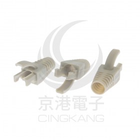 台製 CAT6/6e 口徑7mm 保護套-淺灰 (100PCS/包)