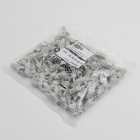 台製 CAT5/5e 口徑6mm 保護套-象牙白 (100PCS/包)