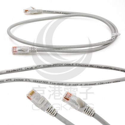 CAT6網路線 AB跳 1M