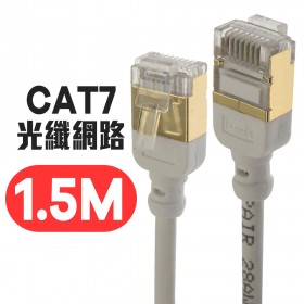 微型 CAT7 光纖網路 極細傳輸線 1.5M