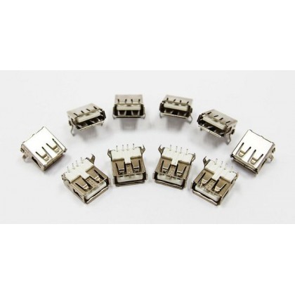 USB A型母座 90度腳位 (10入)