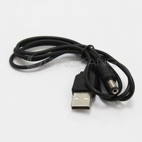 DC5.5*2.1mm USB轉直流電源線 約80cm
