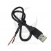 USB 裸線 2線 加粗0.75平方 公頭  6A以下