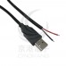 USB 裸線 2線 加粗0.75平方 公頭  6A以下