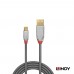 LINDY 林帝 36650CROMO鉻系列 USB2.0 Type-A/公 to Micro-B/公 傳輸線 0.5M