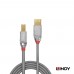 LINDY 林帝 36641CROMO鉻系列 USB2.0 Type-A/公 to Type-B/公 傳輸線 1M