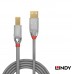 LINDY 林帝 36644CROMO鉻系列 USB2.0 Type-A/公 to Type-B/公 傳輸線 5M