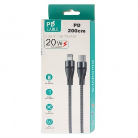 PD 20W 編織快充線 2M Type-C to Iphone