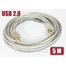 US-47 USB 2.0 A公A母透明延長線5M