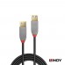 LINDY 林帝 36762ANTHRA系列 USB3.0 Type-A 公 to 母 延長線 2M