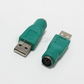 USB 公轉 PS/2 母轉接頭