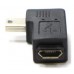 USB Mini公轉Mini母右彎90度轉接頭 (USG-63)