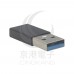 TYPE-C母轉USB-A公頭 轉接頭-黑色
