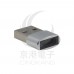 TYPE-C 母轉USB-A公頭 轉接頭 銀色 (短)