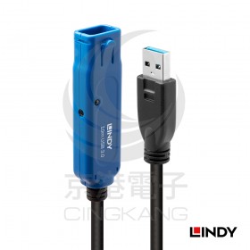 LINDY 林帝 43157主動式 USB 3.0 Type A延長線 10M