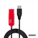 LINDY 林帝 42782主動式USB 2.0 Type-A/公 To Type-A/母 延長線 12M