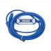9母-MD6針 PLC USB-QC30R2 3M (適用三菱Q系列PLC) 藍色