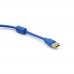 9母-MD6針 PLC USB-QC30R2 3M (適用三菱Q系列PLC) 藍色