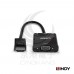 LINDY 林帝 38285 主動式HDMI公 to VGA母 音源轉接器