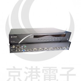 KVM 電腦切換器 8埠 VGA+USB+PS/2介面 SK-1708 (含8條線)