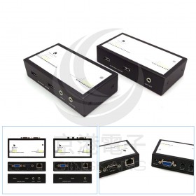 BENEVO Cat5e網線型 USB VGA KVM訊號延長器，支援音效 (最遠200M)(BKVME200UB)