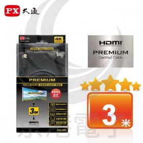 PX大通 HD2-3MX 4K60Hz PREMIUM 高速 2.0編織影音傳輸線 3米