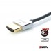 LINDY 林帝 41670CROMO HDMI 2.0 鍍金極細連接線 0.5M