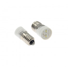 E10 高亮度 多點式 LED 220V 白色 2芯