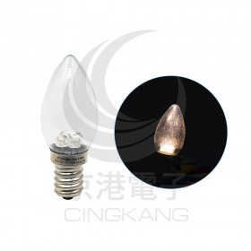 E12頭 0.5W*4 LED 暖白光 AC110V