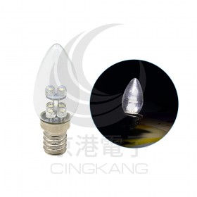 E12頭 0.5W*6 LED 白光 AC110V