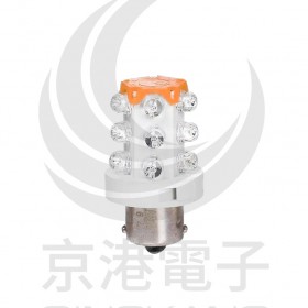 S15-L57O BA15S LED指示燈泡(AC/DC24V) 10W 橙色 50mm