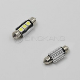 5050(白光)雙尖頭含散熱片 36mm LED 3晶 DC12V