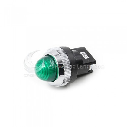 25ψ圓形指示燈-綠色 220V氖氦燈泡 傳統型