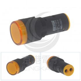 LED 指示燈 16mm 黃色 110/220V