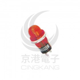 3209B-R 大丸型霓虹燈 牙15mm 220V 紅色
